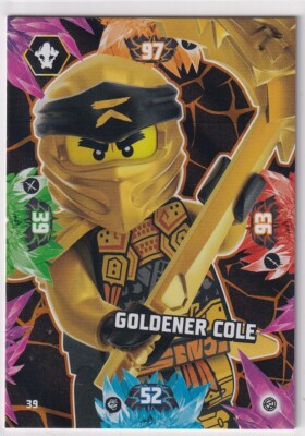 Lego Ninjago Serie 8 TCG Karte Nr. 39 Goldener Cole | eBay