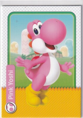 Panini Super Mario Trading Cards Karte Nr. 41 Yoshi Card Pink