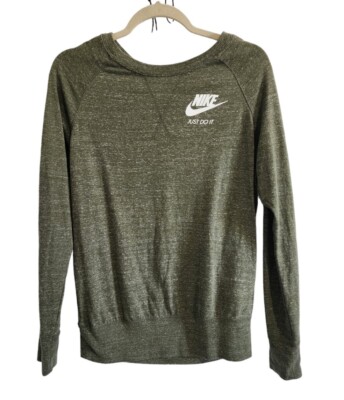 nike olive green sweater