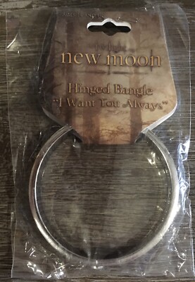 The Twilight Saga ~ Neumond ~ Armreif mit Klapp ~ ''Ich will dich immer'' ~ *NEU*