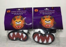 Halloween Pumpkin Decorating Kit, Lot 2 Includeds 6 Foam Pieces . New