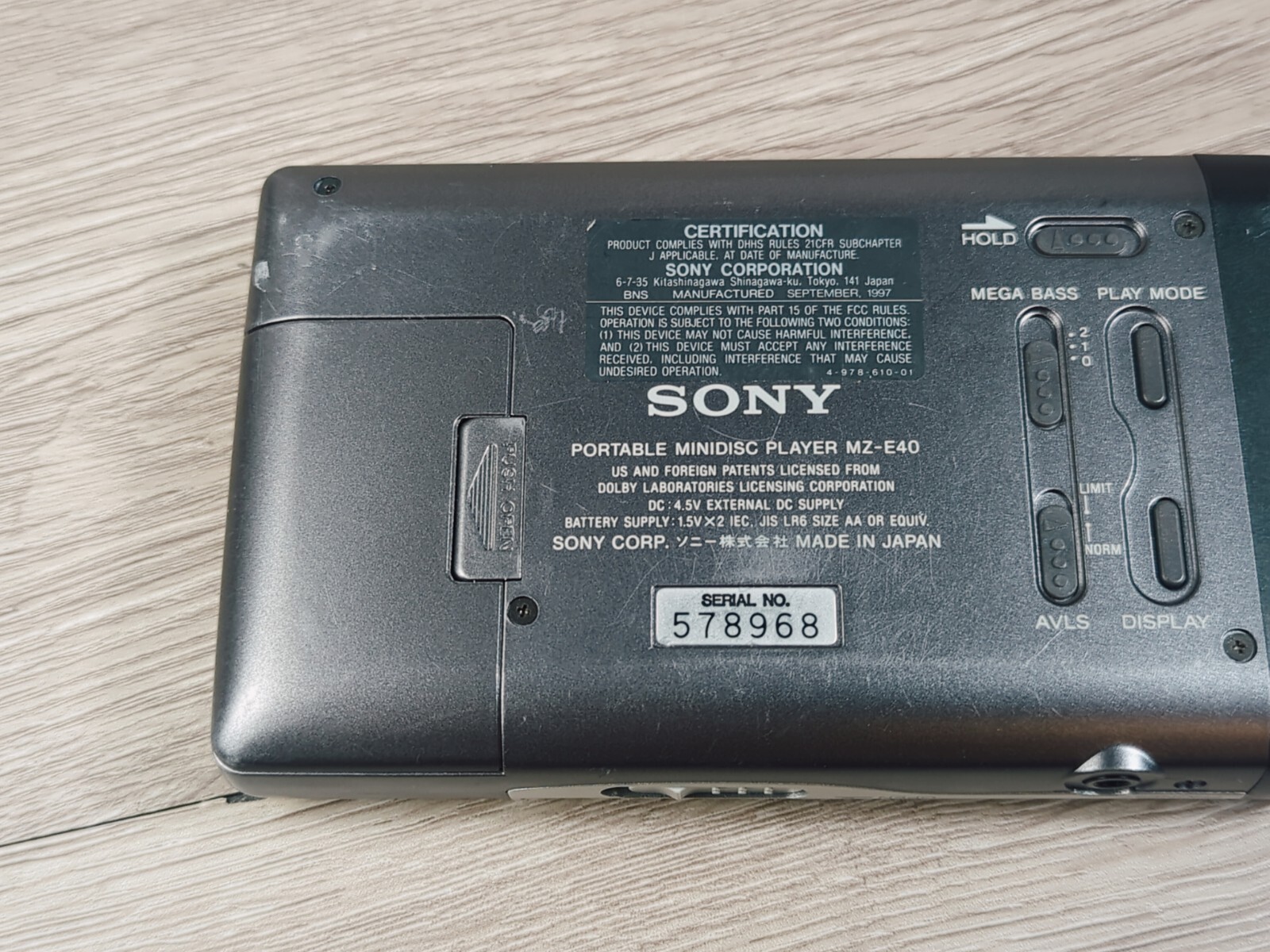 Sony Walkman MD Minidisc Player Mze40 Works Powers On eBay