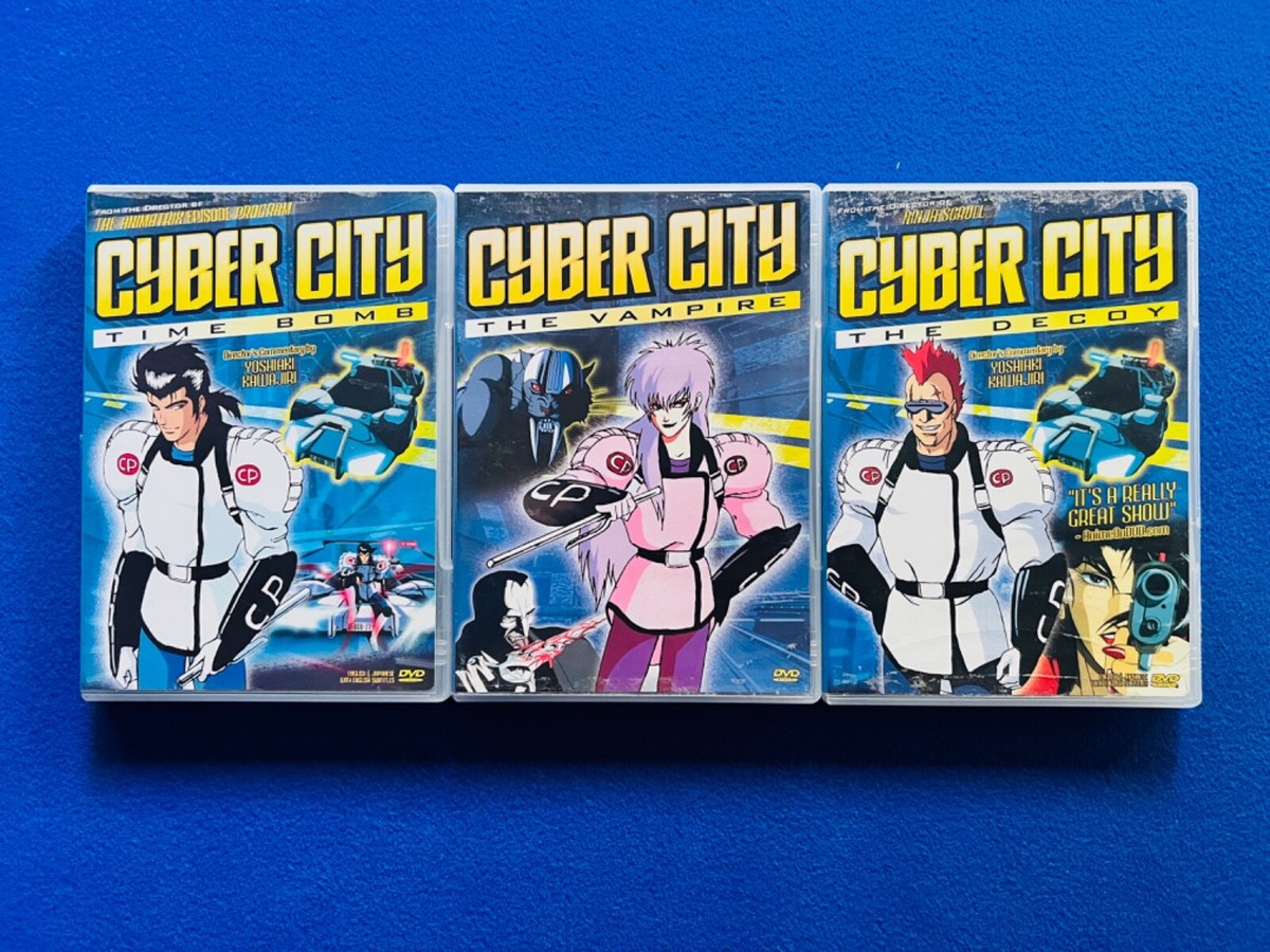 CYBER CITY Anime DVD Trilogy Time Bomb The Decoy Vampire Ninja