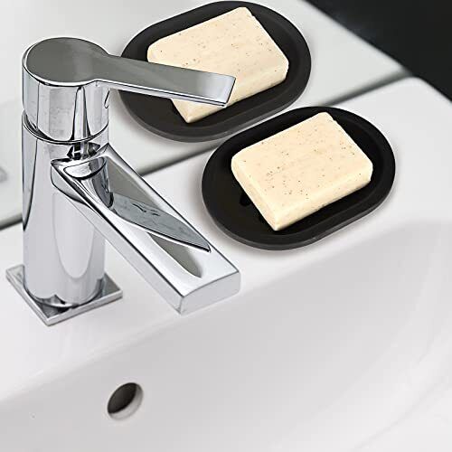 2 Pcs Soap Dish Bar Holder Soap Saver for Shower Kitchen Sink with Drain - Picture 2 of 7