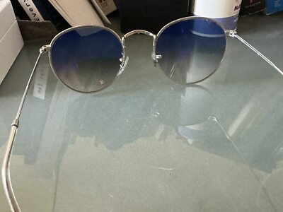 【美品】RayBan レイバン RB3681 003/80 ブルーレンズ Ray-Ban Genuine Sunglasses RB3681 003/80 Silver blue Unisex