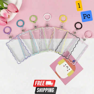 Id Card Holders Premium Document Badge Durable & Retractable Multiple for Women