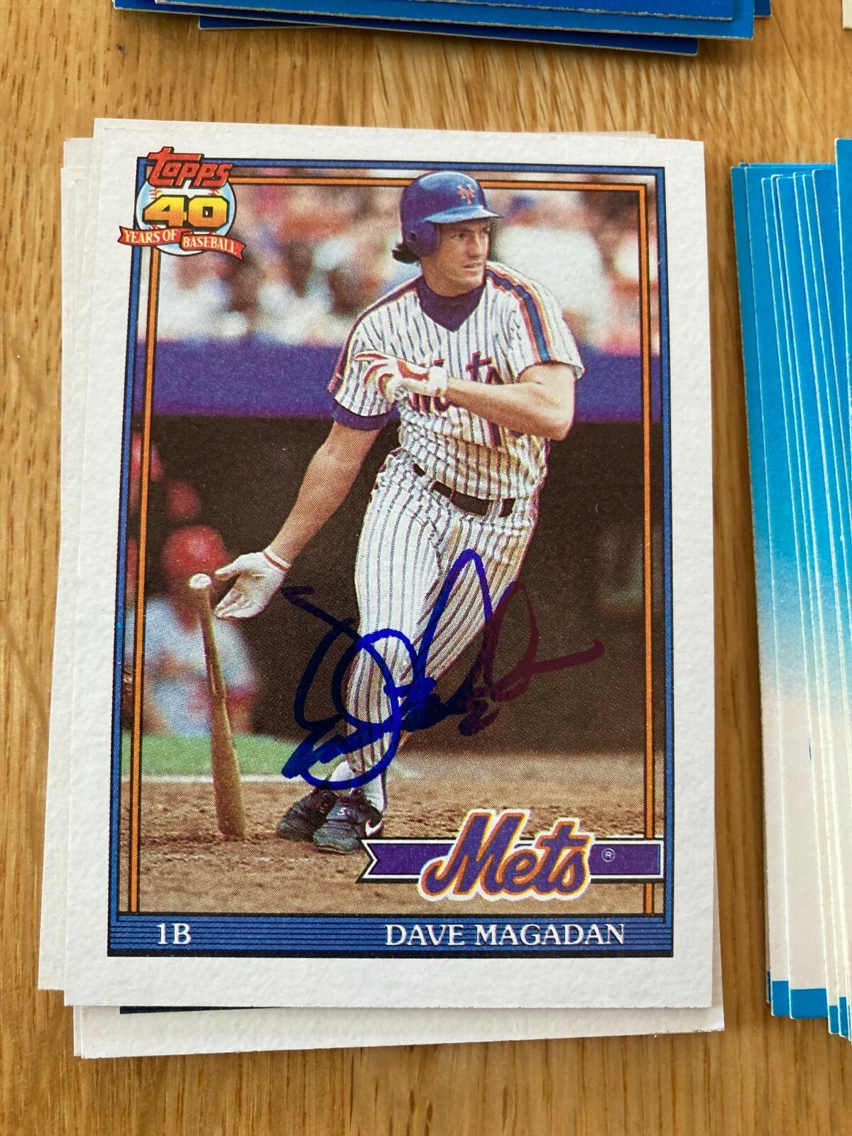 New York Mets Dave Magadan signed 1991 Topps card | eBay