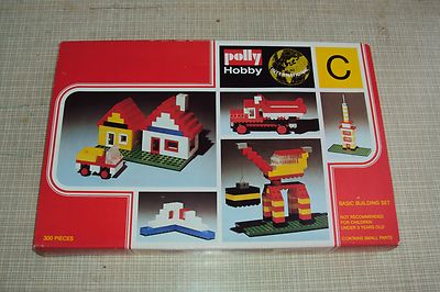 Polly Hobby C Walter Schnabel 1976 300Teile Neu Verpackt Basic Building Set 37cm