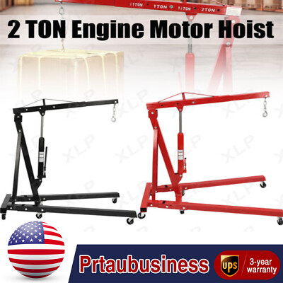 2 TON Heavey Duty Engine Motor Hoist Cherry Picker Shop Crane Lift 4409LBS FAST