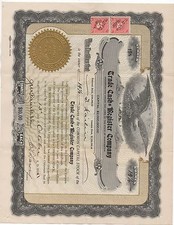1915 Stock Certificate Trade Cash Register Company of Washington State