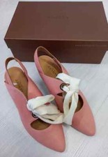 Audley London Heel Designer Shoes Size UK 3.5 Ladies Blush Pink Leather NEW BOX