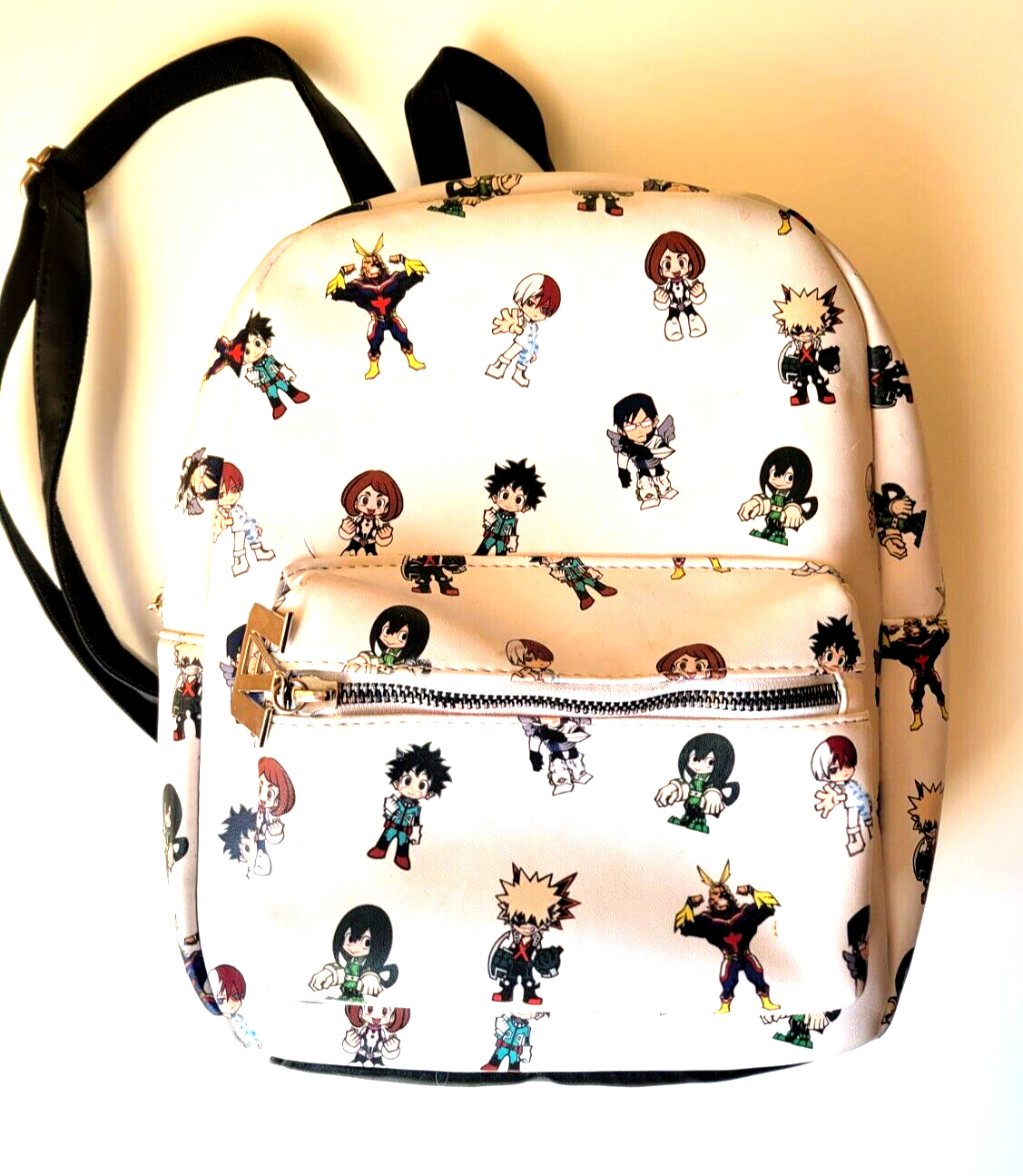 MY HERO ACADEMIA White print Chibi Mini Backpack