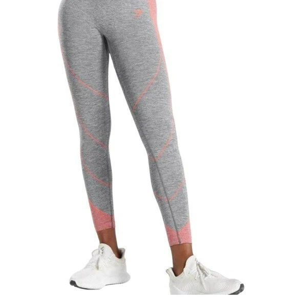 Gymshark Leggings Hyper Amplify High Rise Seamless Legging Gray