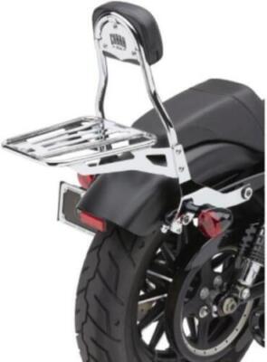 Cobra Detachable Backrest HD SPORTSTER Chrome Round 602-2005 63-1252 1501-0561
