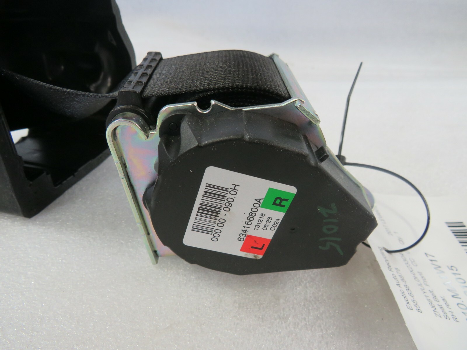 Maserati Levante, RH, Right, Rear Seat Belt, Used 