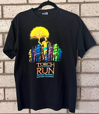 Vintage Torch Run Law Enforcement Special Olympics Northern California t-shirt M