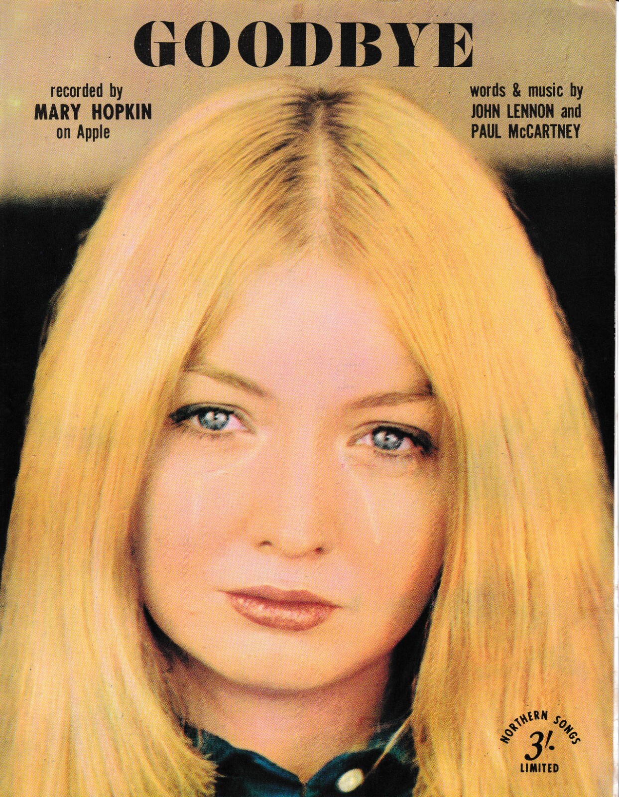 Goodbye - Mary Hopkin - 1969 Sheet Music