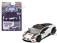 LAMBORGHINI HURACAN STERRATO ASOPO WHITE 1/64 DIECAST MODEL BY MINI GT MGT00763