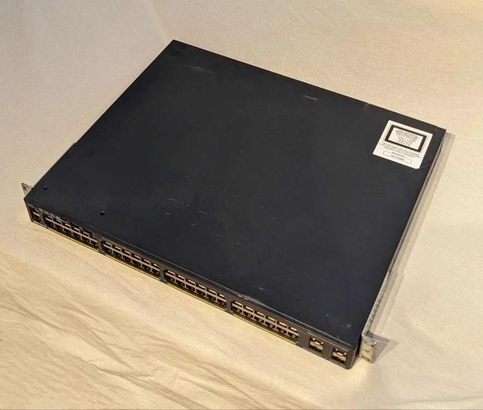 Cisco 2960-X 48PD-L 48-Port GbE Switch with 4 SFP+ Uplinks PoE+ (5 of 6) - Image 2 of 4