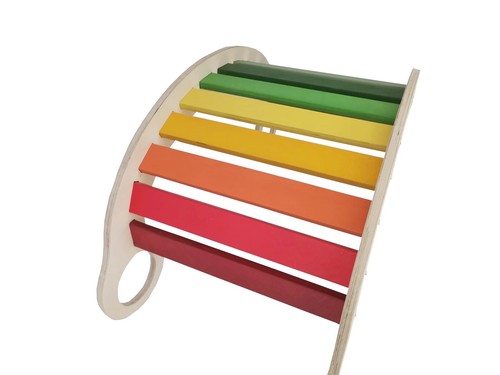 Large Pikler Set of 3 item, Climbing Ramp and Slide, Arch, Triangle, Rocker Kids - Picture 28 of 53