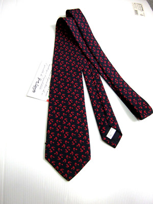 E'... GUIDO TONELLO Neue VINTAGE 80 Seidenkrawatte BlU AnnoDbar 8 CM 144 CM
