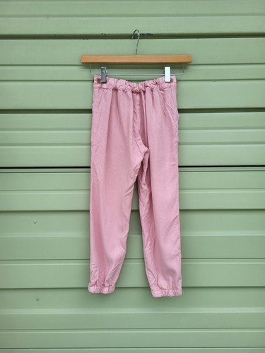 ZARA Kids Girl CARGO jeggings PINK ELASTIC WAIST PANTS 9 years 134 CM #D166B - Picture 10 of 12