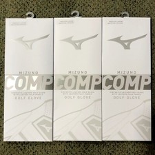  3 PACK Mizuno COMP Men's Gloves / Fast Shipping / LH for RH GOLFERS