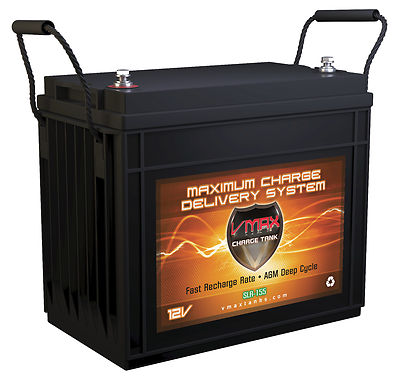 VMAX SLR155 Solar Energy Storage AGM Battery for DM Solar Panels, 155Ah Capacity