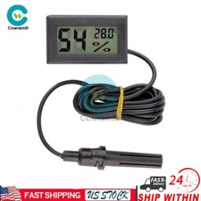Mini Digital Thermometer With Probe Sensor Lcd For Fridge Aquarium with Battery