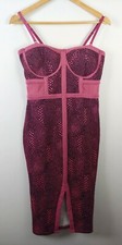 NWT Material Girl Womens Bodycon Cocktail Dress Purple Size XS Juniors