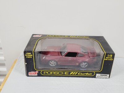 New Anson 1:18 Scale PORSCHE 911 Turbo Coupe Diecast Model
