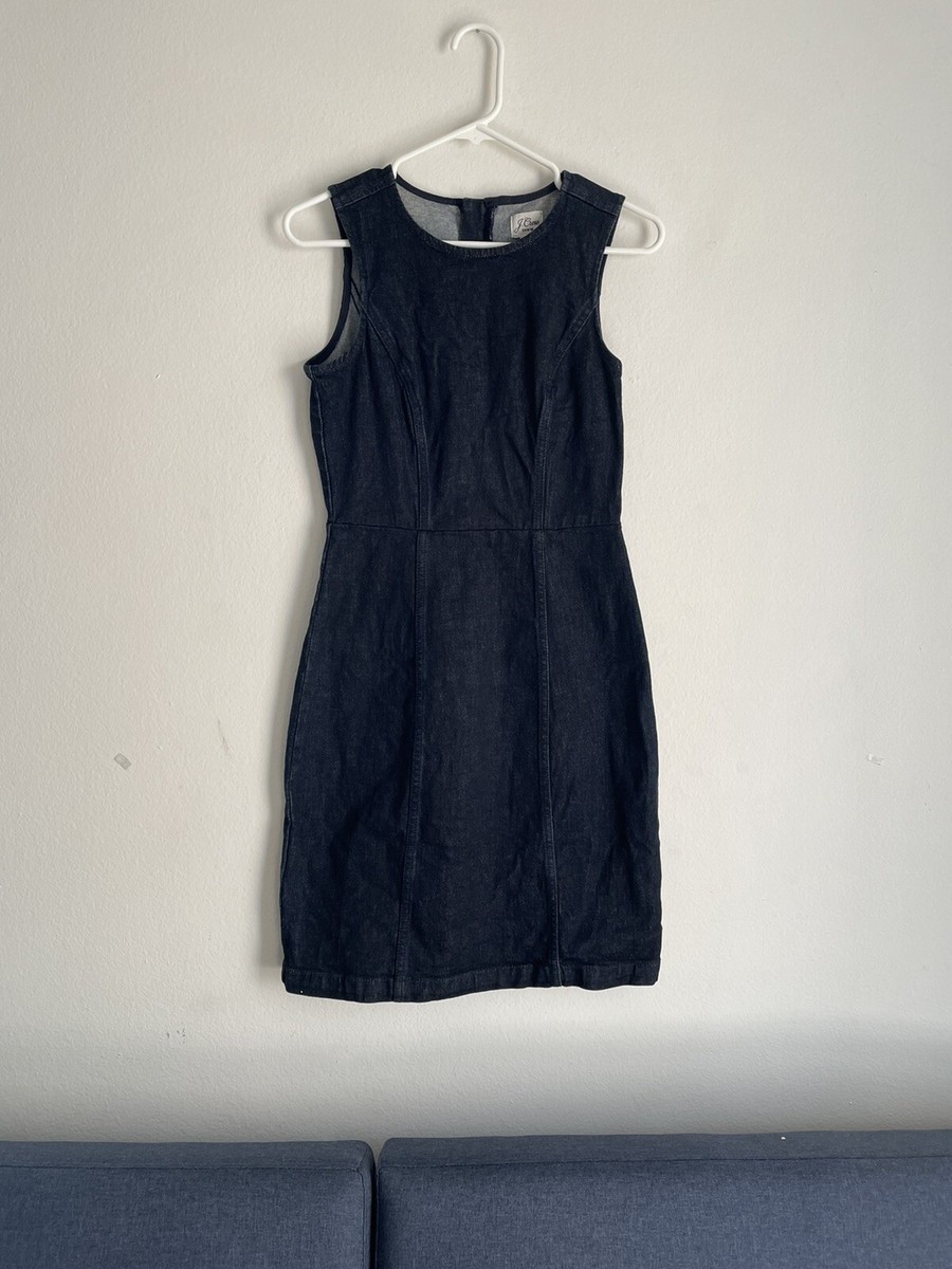 J. Crew sleeveless denim knee-length dress