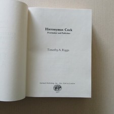 Hieronymus Cock by Timothy A. Riggs - Garland Publishing,1977 - Scarce