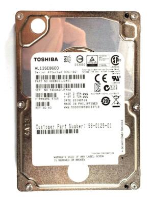 LOT x 2 Toshiba HDEBC01JGA51 AL13SEB600 600GB 10K 2.5″ 6G SAS Hard