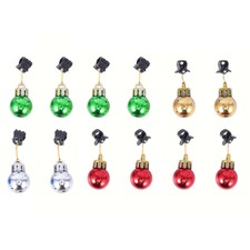 12 Pcs Christmas Beard Clip Balls Ornaments Hanging Decorations Home D cor