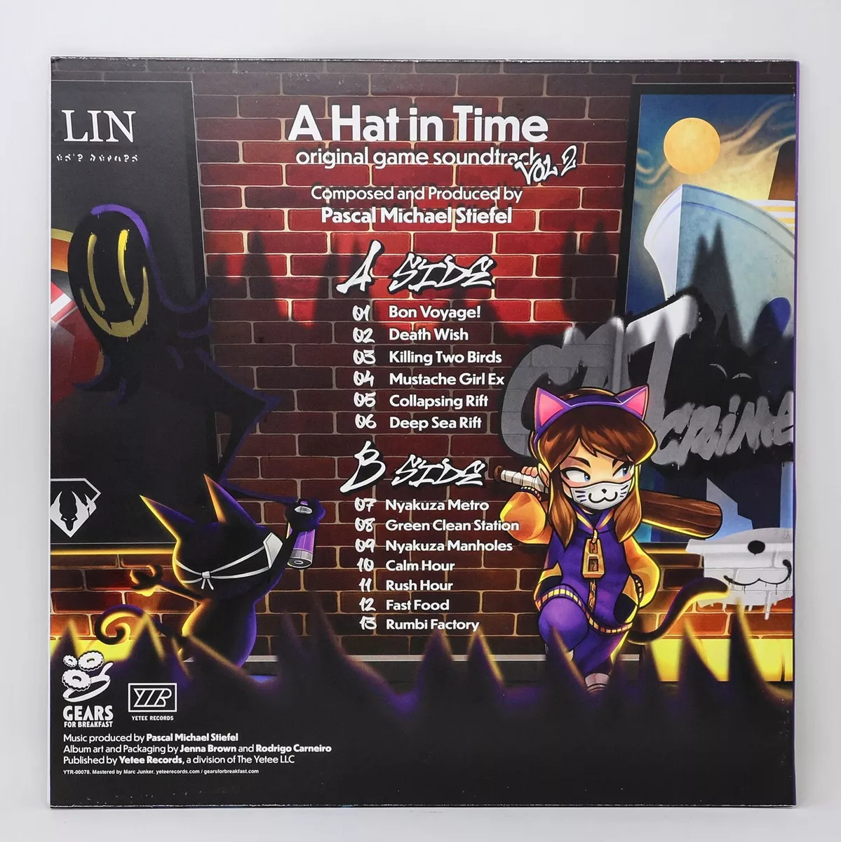 A Hat In Time Vinyl Record Original Soundtrack Volume 2 LP Nyakuza Purple  VGM