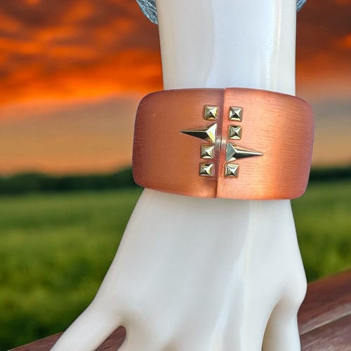 Alexis Bittar Orange Lucite Hinged Bracelet With Gold Accents