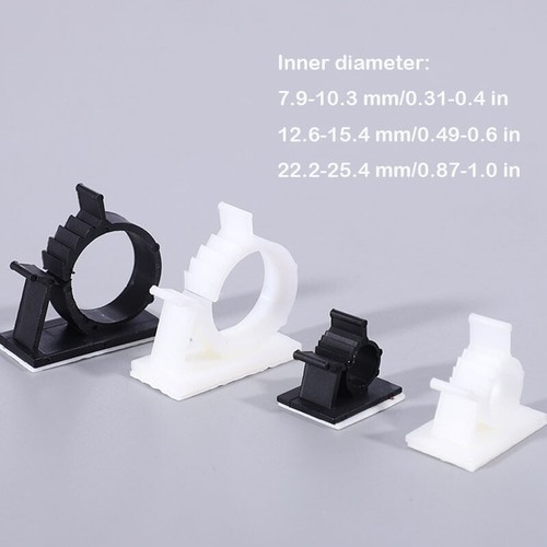25/50PCS Adhesive Cable Clips Cord Management Organizer Adjustable Wire Clamp - 第 3/12 張圖片