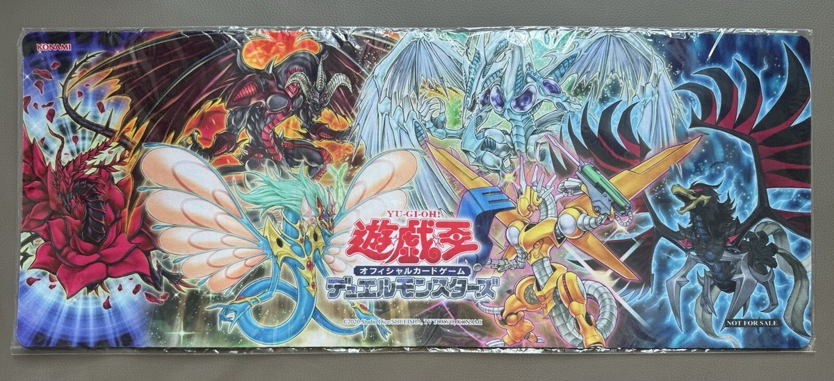 YUGIOH 5DS SIGNER DRAGON HALF PLAYMAT STARDUST BLACK ROSE