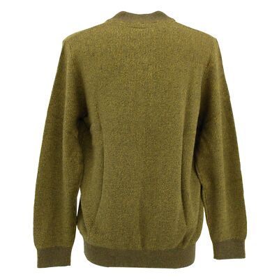 CASAMODA Herren Strickjacke Sweatjacke Cardigan gelb braun meliert