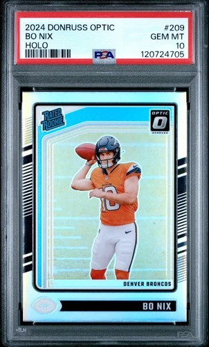 2024 PANINI DONRUSS OPTIC HOLO #209 BO NIX PSA 10