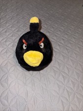 2010 Angry Birds Bomb Plush Toy 6  Black No Sound Stuffed Animal Commonwealth
