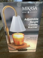 Mikasa Adjustable Height Candle Warmer Home Black NEW