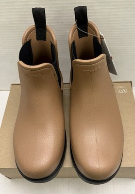 Crocs Dylan Chelsea Boot Stucco/Tan-Biege Women s Size 7 / Men s Size 5 NWT