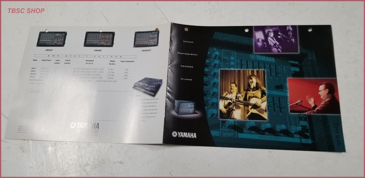 Yamaha EMX660 6 Channel Powered Mixer 600w Digital Effects for