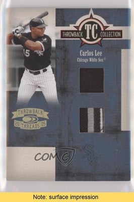 2005 Donruss Throwback Threads Combo Materials Prime 20/25 Carlos Lee READ p7i