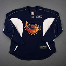 2008-09 Anssi Salmela Atlanta Thrashers Practice Used Worn NHL Hockey Jersey