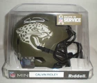 CALVIN RIDLEY - Jacksonville Jaguars Autographed Mini Helmet w/ Beckett W994152