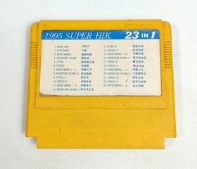 Retro 1996s Super HIK NES Dendy cartridge Rare 23-in-1 Multi-Game Classic