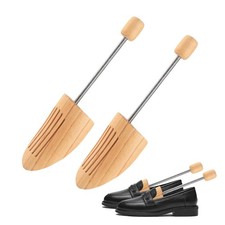Wooden Shoe Stretcher Pine Expander Shoe, Adjustable Shoe Widener, Unisex